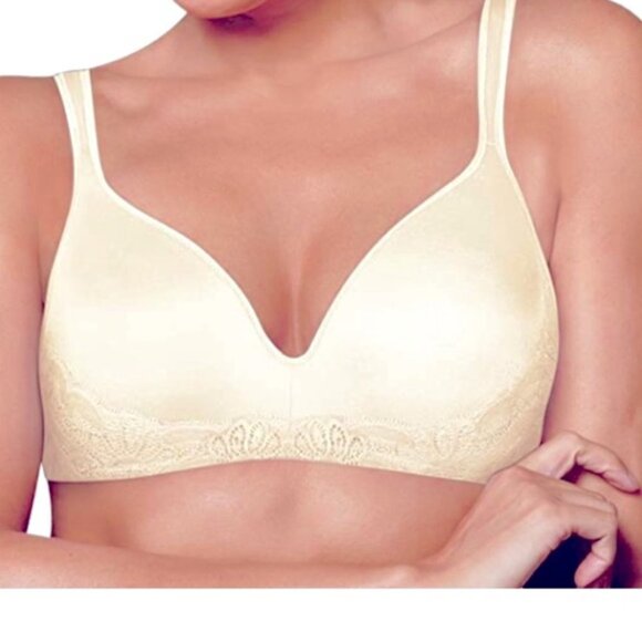 -Playtex Bra Love My Curves Side Smoothing Wirefree Tru Support Plus 44DDD Ivory - Picture 10 of 12